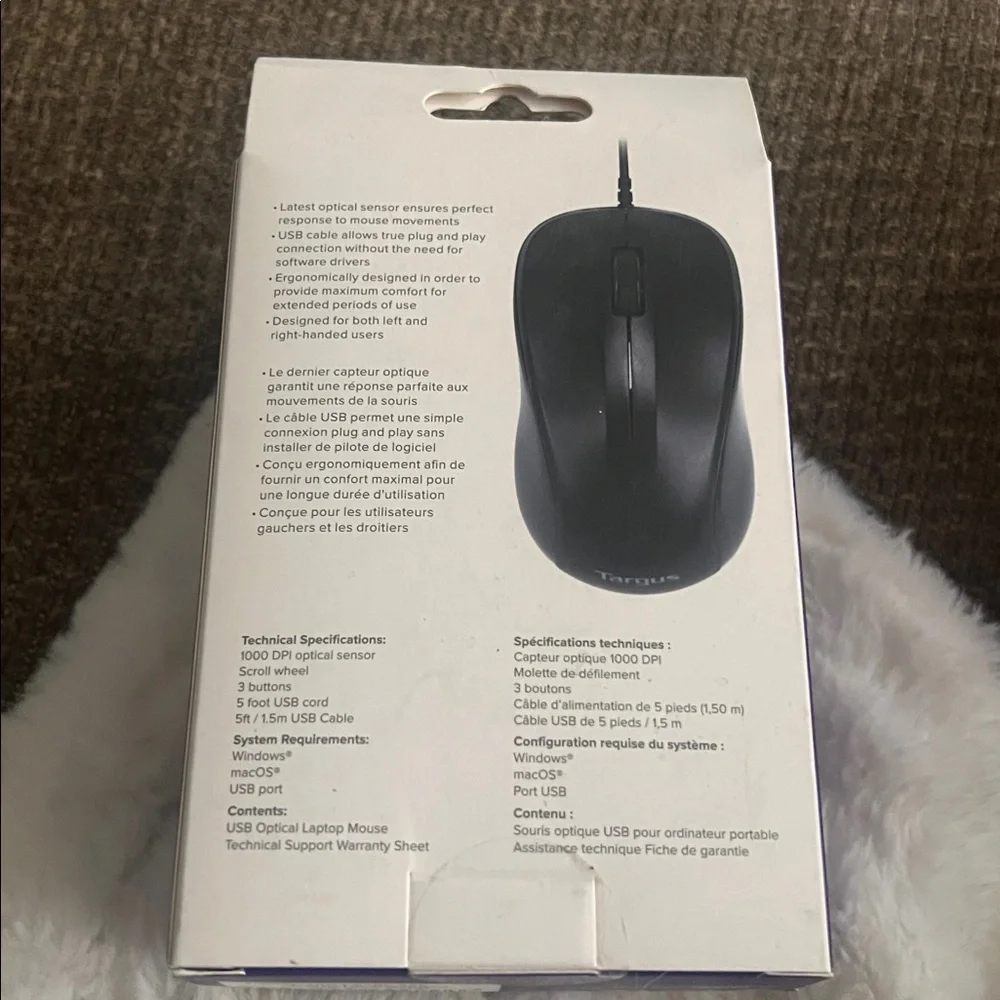 Targus AMU80 USB Optical Mouse - Black